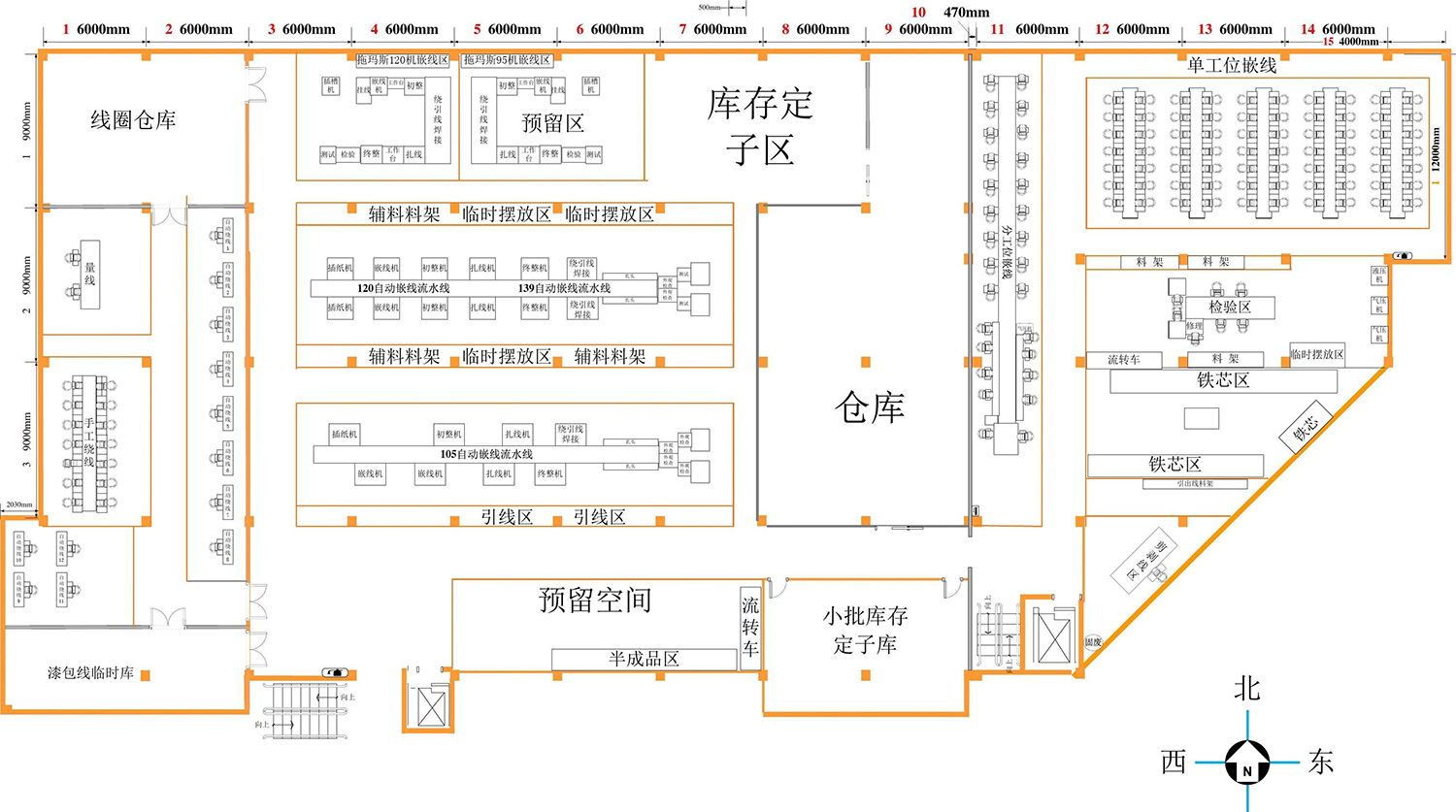 廠房平面安全出口設計分布圖